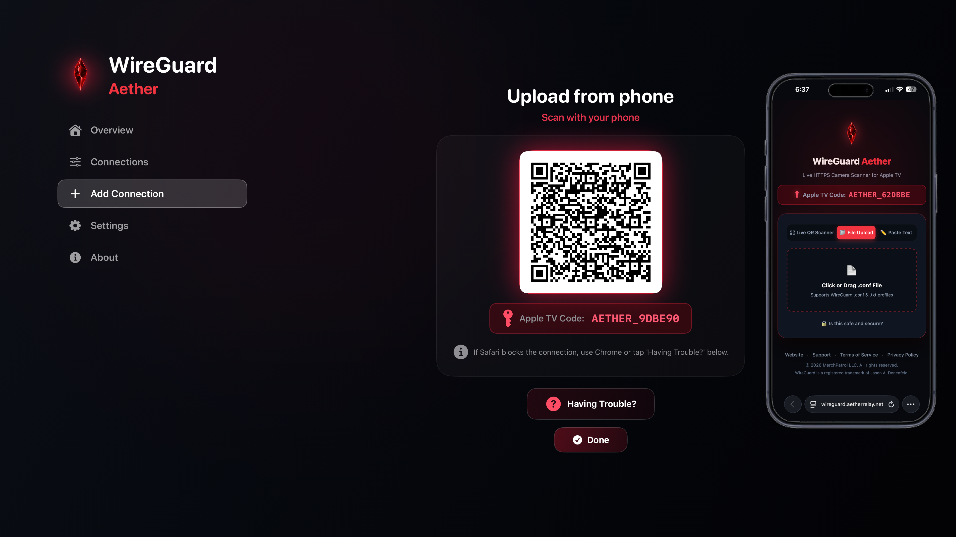Scan QR Code Profile Setup